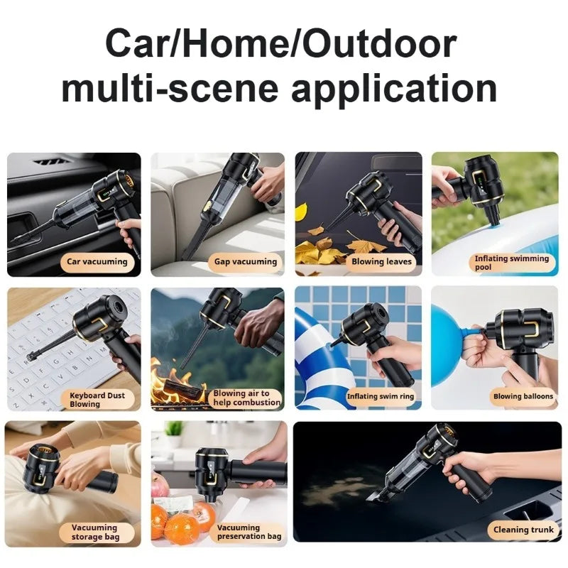 Mini Car Vacuum Cleaner Strong Scution Cordless 998000PA Powerful Wireless Car Cleaner HandHeld Portable Vacuum Cleaner for Car