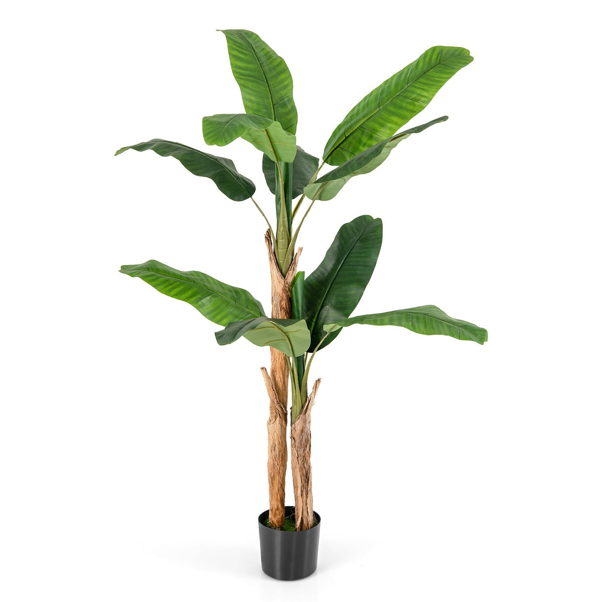 5.5/6.5 Feet Tall Artificial Banana Tree with 10/27 Large Leaves