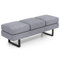Waiting Room Bench Seating Long Bench with Metal Frame Leg