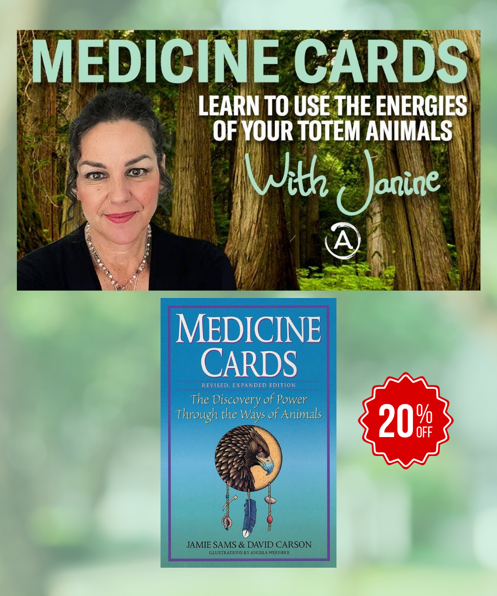 Medicine Cards and Book Set - The Discovery of Power Through the Ways of Animals. By Jamie Sams