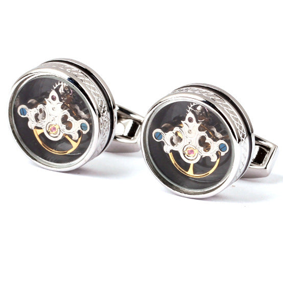 Tourbillon Luxury Punk Style Cufflinks