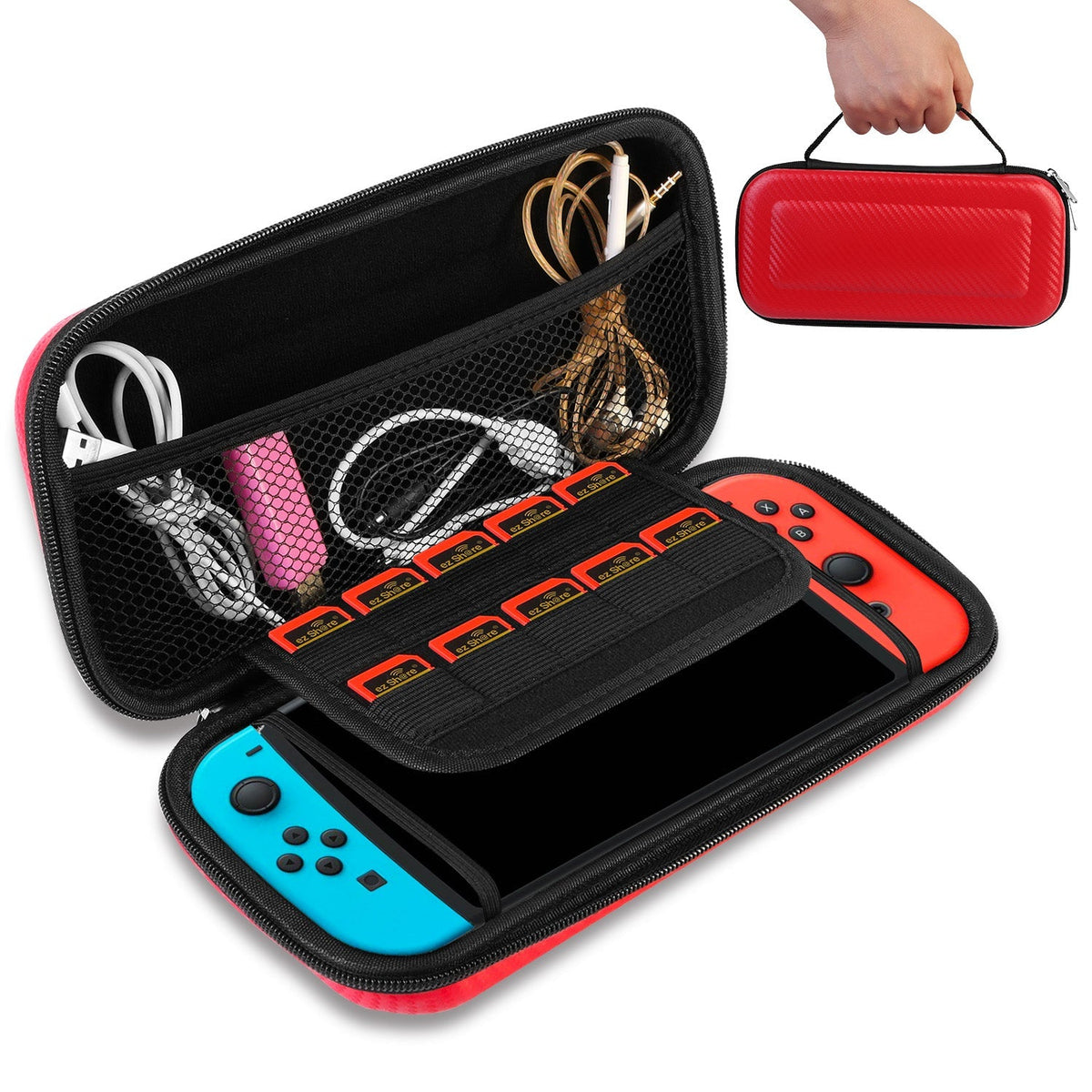 Portable Carry Case for Nintendo Switch Console Protective Hard EVA Case Shell Pouch
