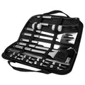 20-Piece Stainless Steel BBQ Grill Tool Set with Carry Case
