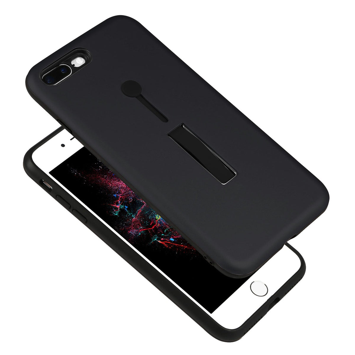 Rugged Slim Snap-on iPhone 8 Plus Case with Stand