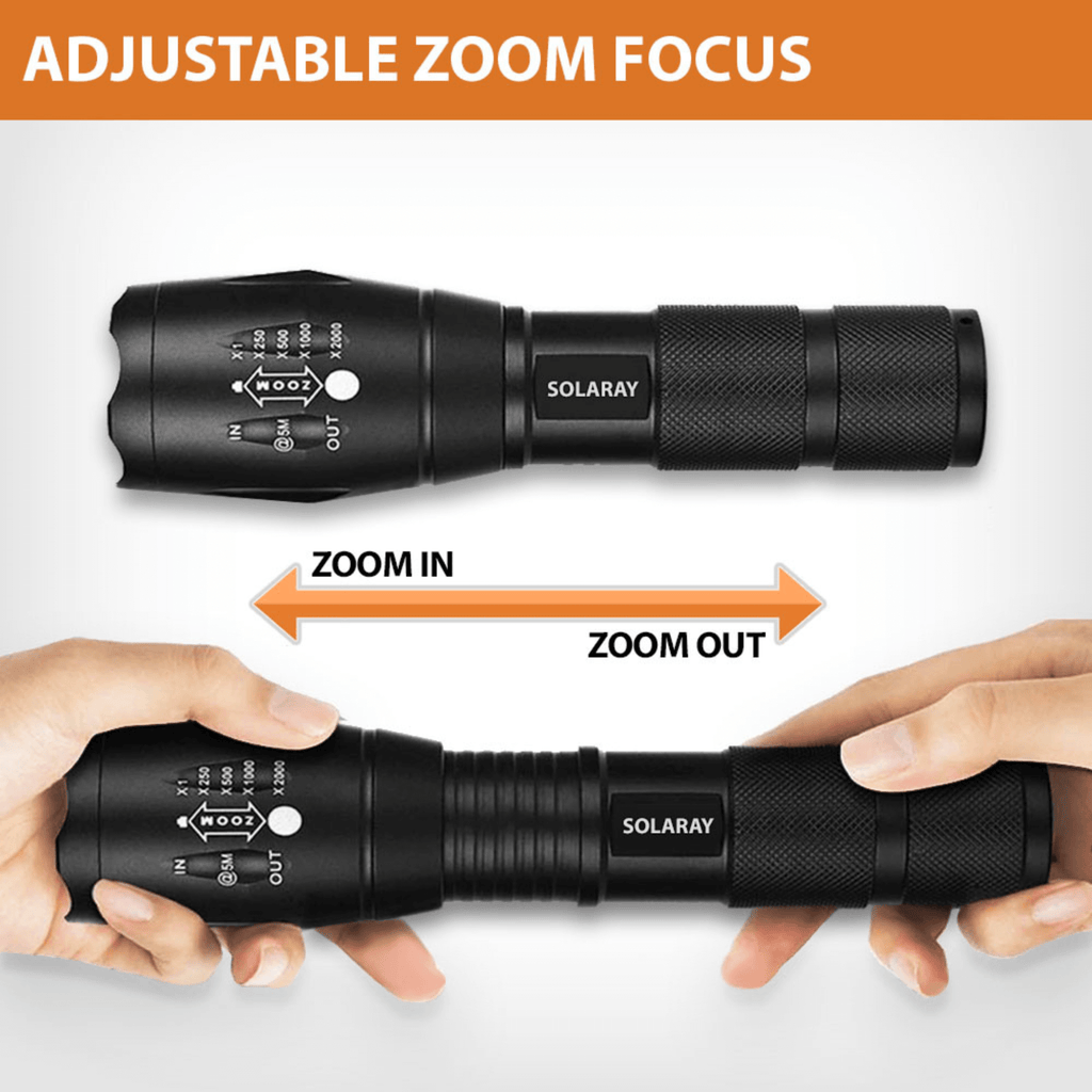 Solaray ZX-1 AAA Battery LED Flashlight 2-Pack