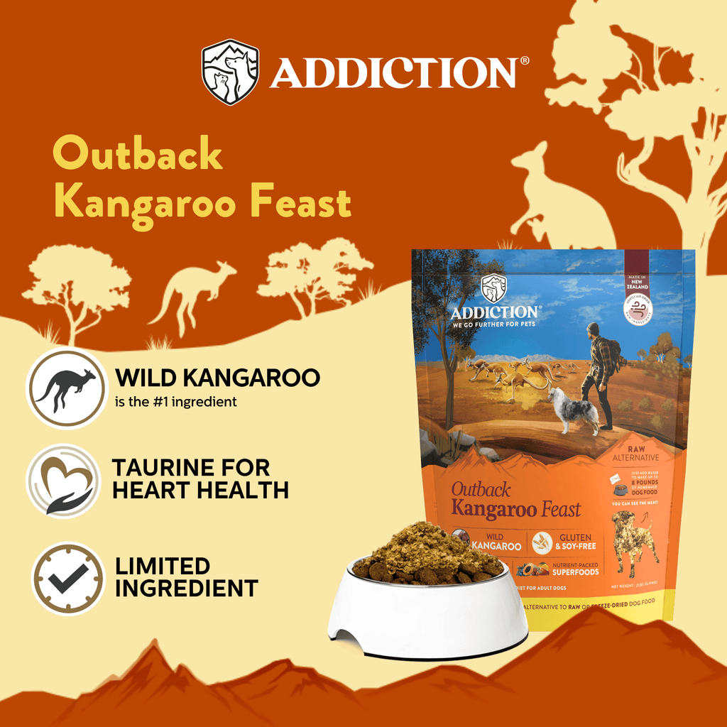 Addiction Kangaroo Dog Food & Treats Bundle