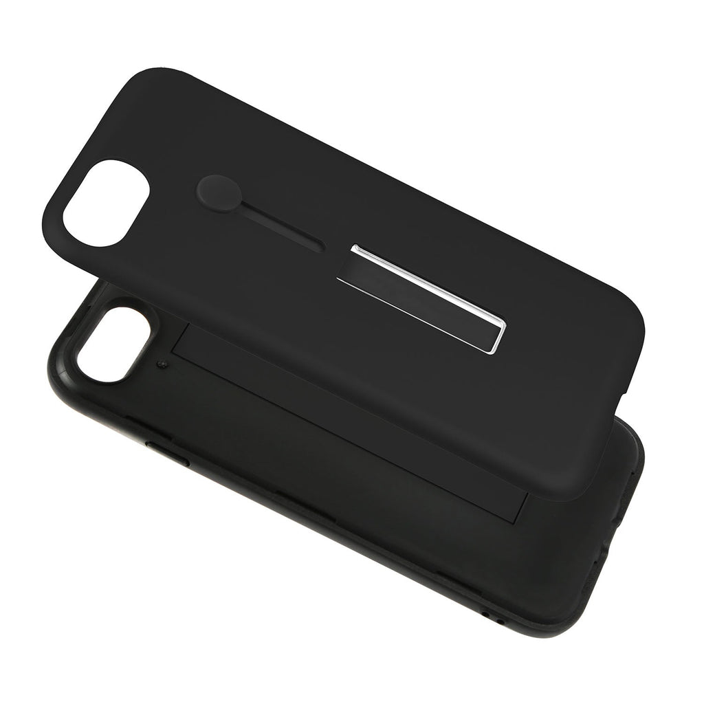Finger Strap Phone Case for iPhone  8 Drop-prot ection Finger Ring Rugged Phone Case with Kickstand Dual Layer Case