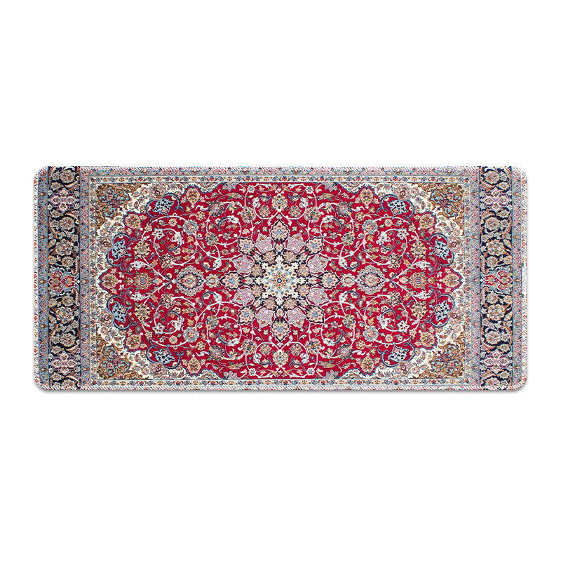 Large Persian Mouse Pad Office Carpet MousePad Natural Rubber Lockedge Anti Slip Desk Mat Laptop Office Game Accessories Pad