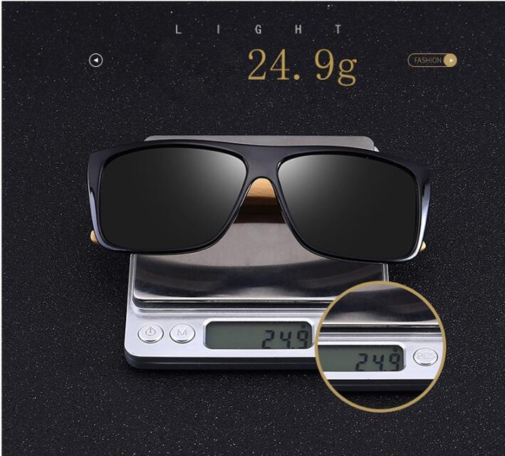 Men's Goggle Driving Sunglasses Men Classic Bamboo Leg Sun Glasses For Men High Quality Outdoor UV400 Gafas De Sol Mujer