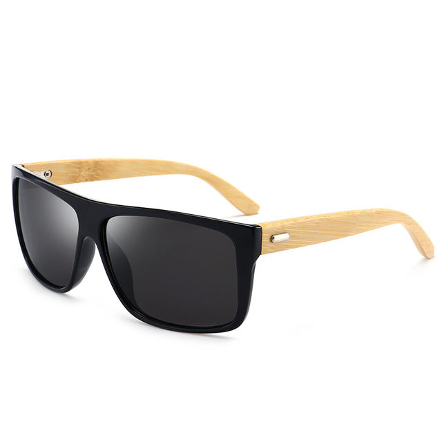 Men's Goggle Driving Sunglasses Men Classic Bamboo Leg Sun Glasses For Men High Quality Outdoor UV400 Gafas De Sol Mujer