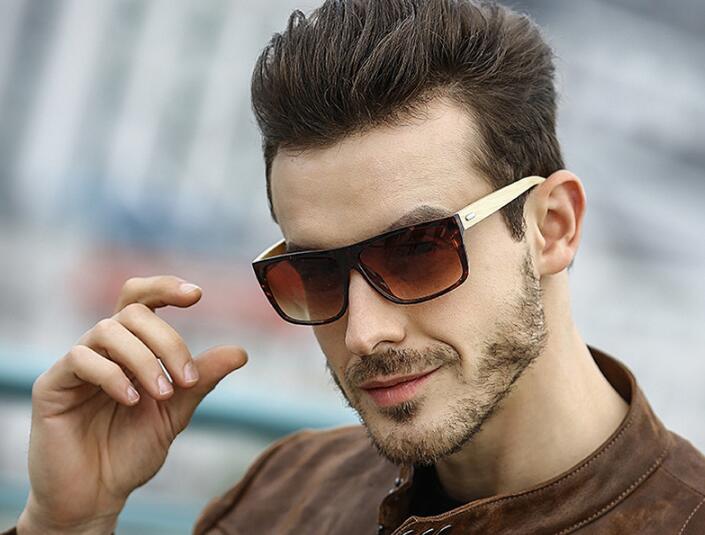 Men's Goggle Driving Sunglasses Men Classic Bamboo Leg Sun Glasses For Men High Quality Outdoor UV400 Gafas De Sol Mujer