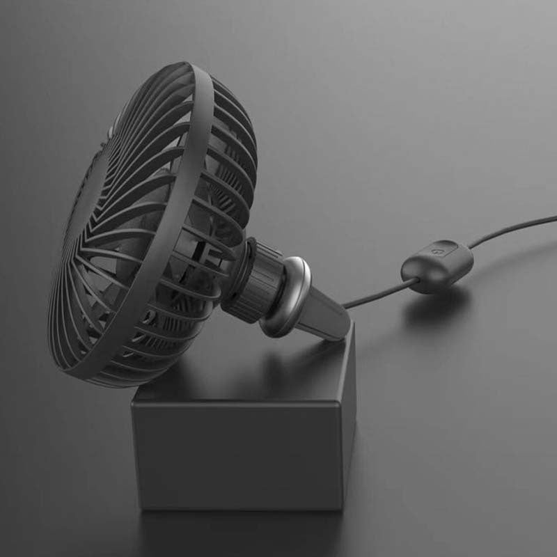 Summer Car Small Fan Car Air Conditioning Vent Creative Car Multi-Function Electric Fan USB Car Electric Fan
