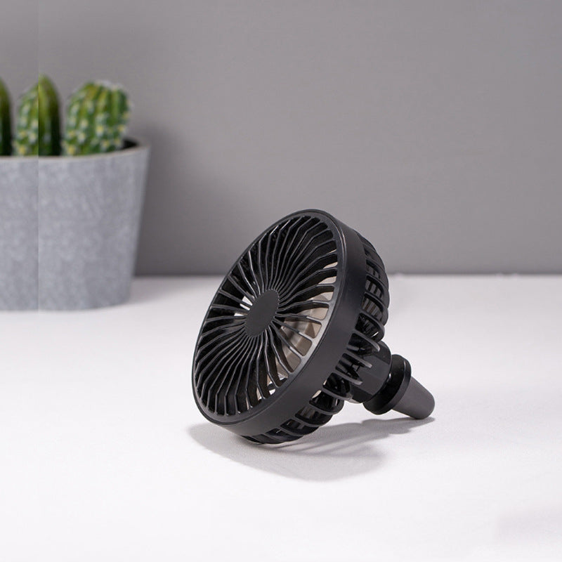 Summer Car Small Fan Car Air Conditioning Vent Creative Car Multi-Function Electric Fan USB Car Electric Fan