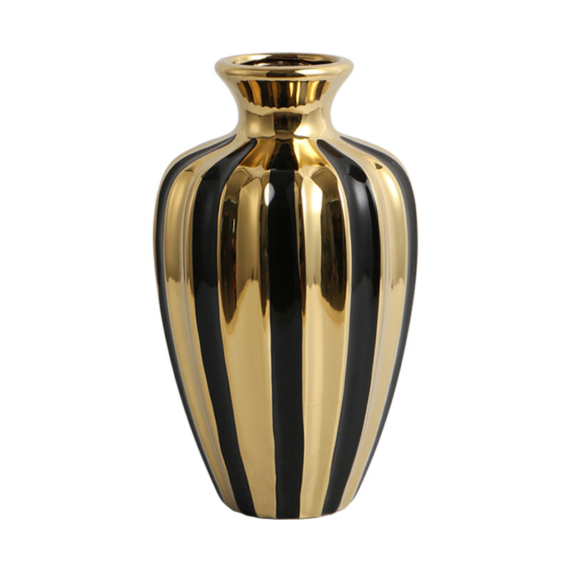 Light luxury ceramic jars creative living room vases flower arrangements ceramic jars dining table decorations handicrafts