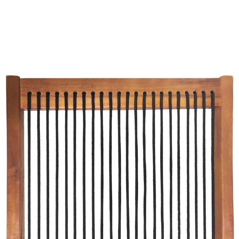folding roping wood chair