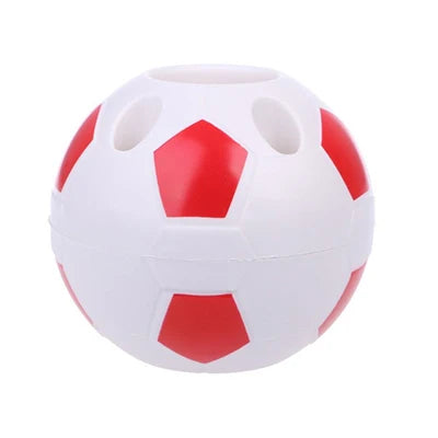 Soccer Shape Tool Supplies Pen Pencil Holder Football Shape Toothbrush Holder Desktop Rack Table Home Decoration Student Gifts