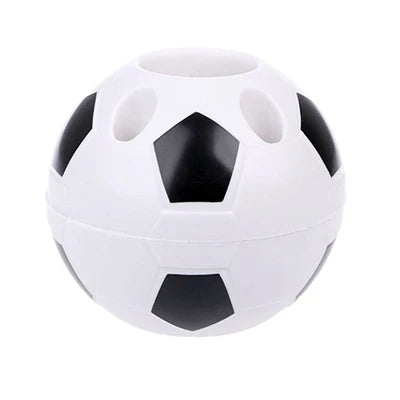 Soccer Shape Tool Supplies Pen Pencil Holder Football Shape Toothbrush Holder Desktop Rack Table Home Decoration Student Gifts