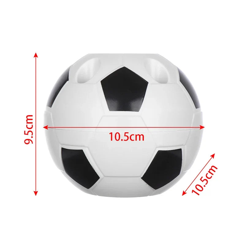 Soccer Shape Tool Supplies Pen Pencil Holder Football Shape Toothbrush Holder Desktop Rack Table Home Decoration Student Gifts