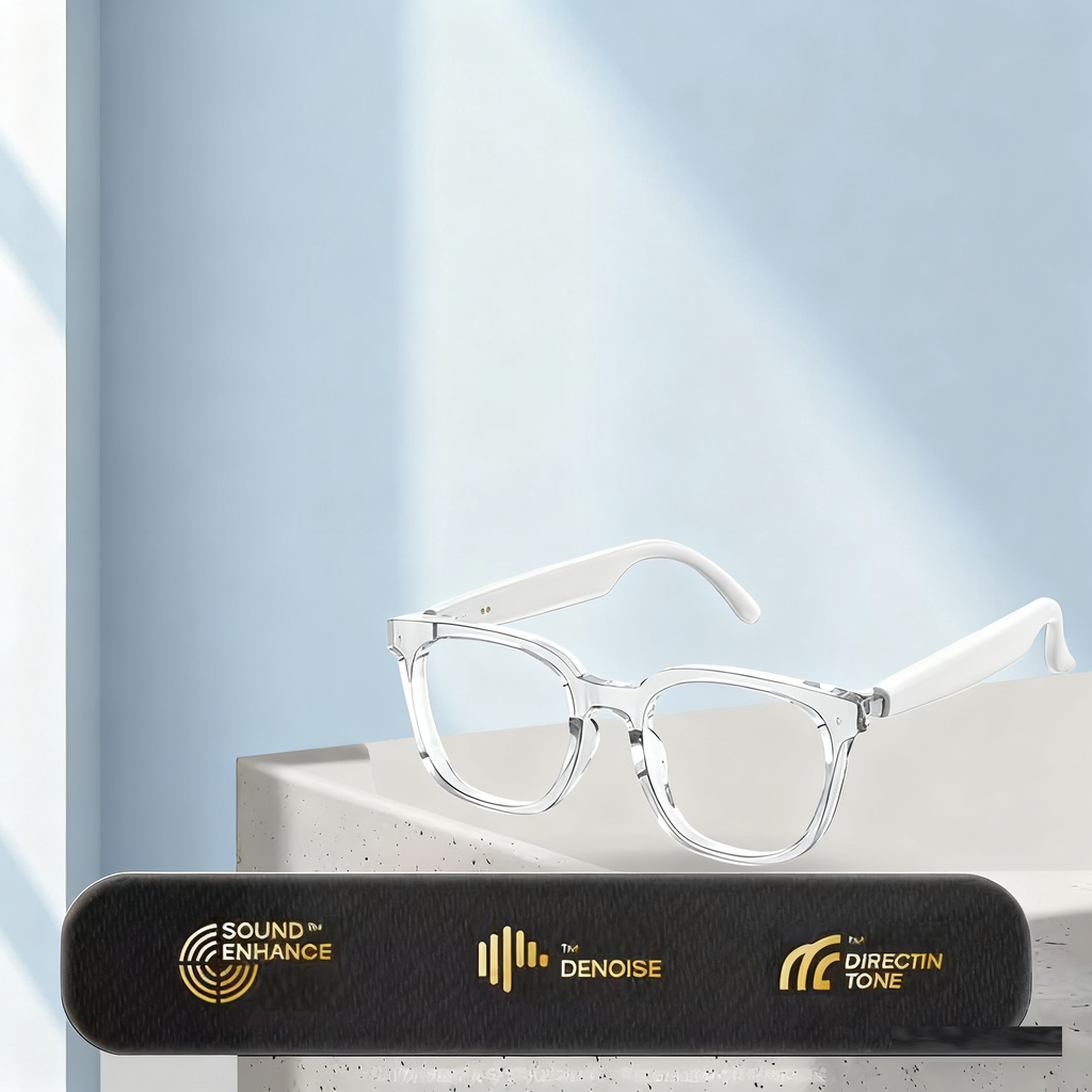 HY-C8 AI Intelligent Translation Wireless Bluetooth Glasses Earphones 75 Language Conference Simultaneous Interpretation