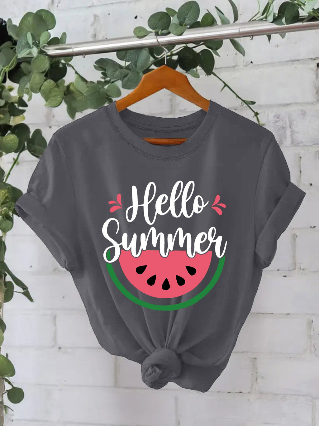 Hello Summer watermelon short sleeved shirt