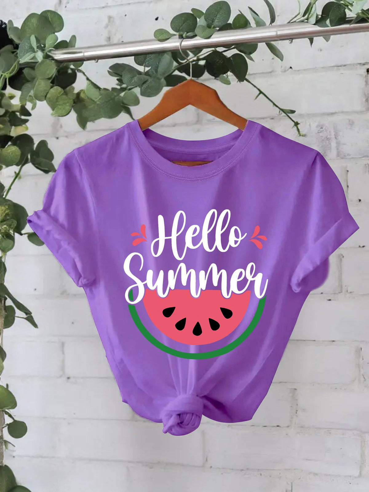 Hello Summer watermelon short sleeved shirt