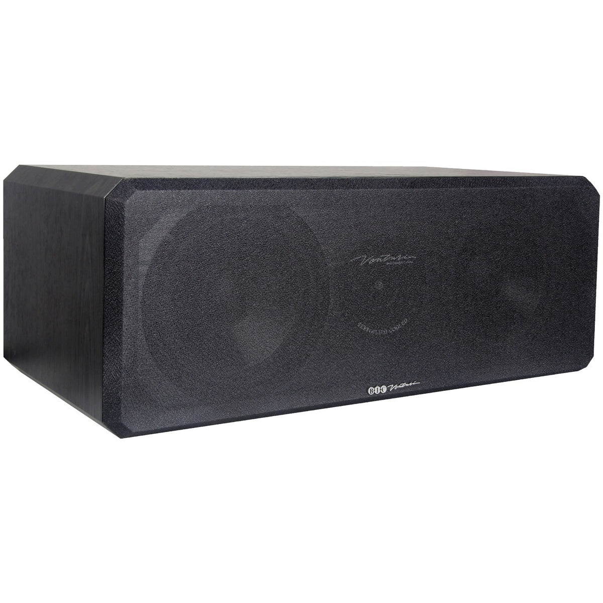 BIC America DV62CLR-S Venturi DV62CLR-S 3-Driver Indoor 2-Way Center Channel Speaker, 175 Watts, Black