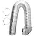 Builder's Best 112423 4" x 8ft UL Transition-Duct Single-Elbow Kit