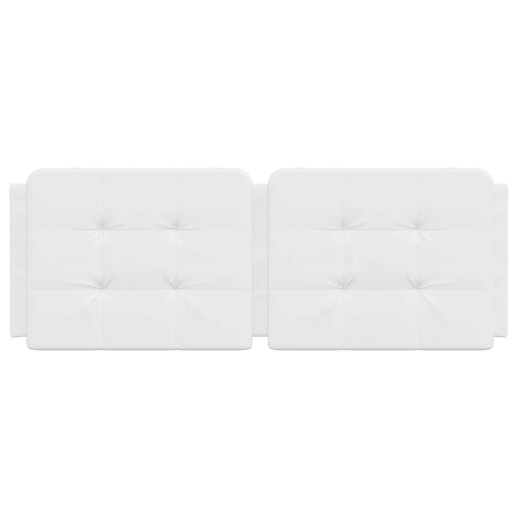 Headboard Cushion "Zadar" White 53.9" Faux Leather