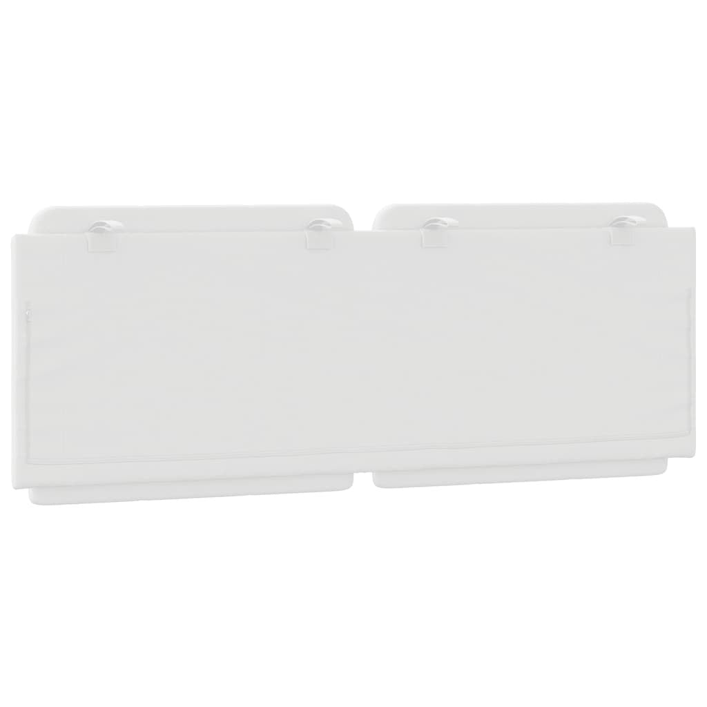 Headboard Cushion "Zadar" White 53.9" Faux Leather