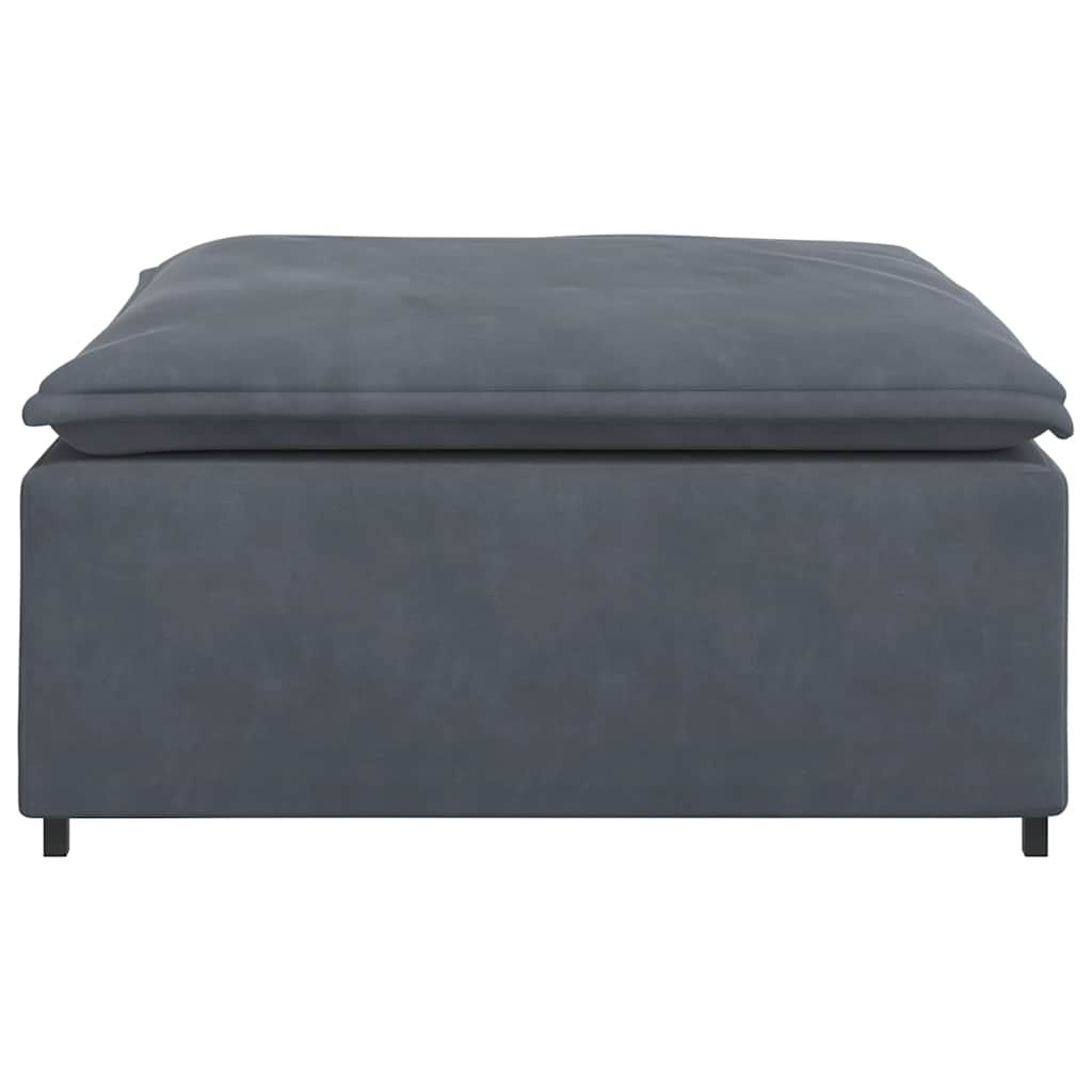 Modular Sofa Footstool Module Dark Gray 39.4"x39.4"x18.9