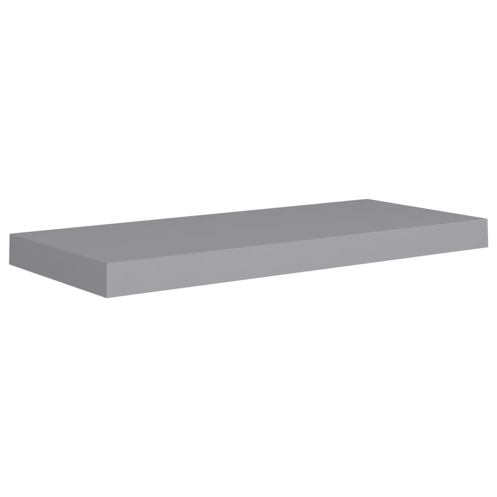 Floating Wall Shelves 4 pcs Gray 23.6"x9.3"x1.5" MDF
