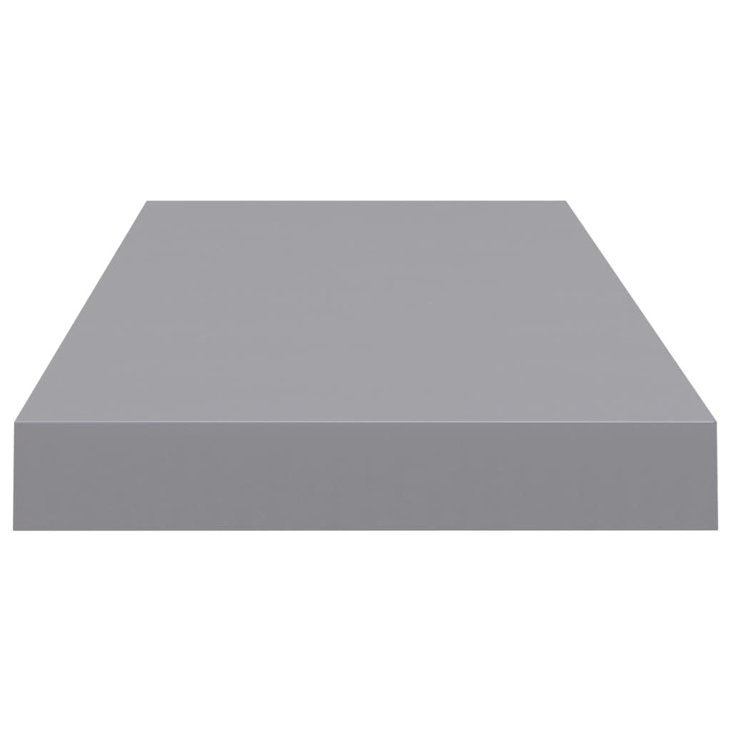 Floating Wall Shelves 4 pcs Gray 23.6"x9.3"x1.5" MDF