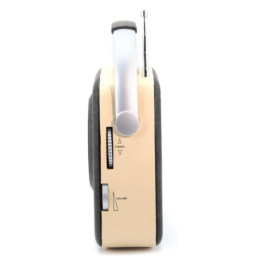 Emerson Portable Retro Radio with Built-In Rechargeable Battery and Memory Set