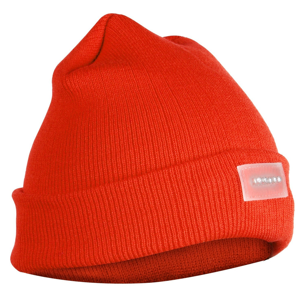Unisex 5 LED Knitted Beanie Winter Warm Hat Camping Jogging Running Cap Headlamp