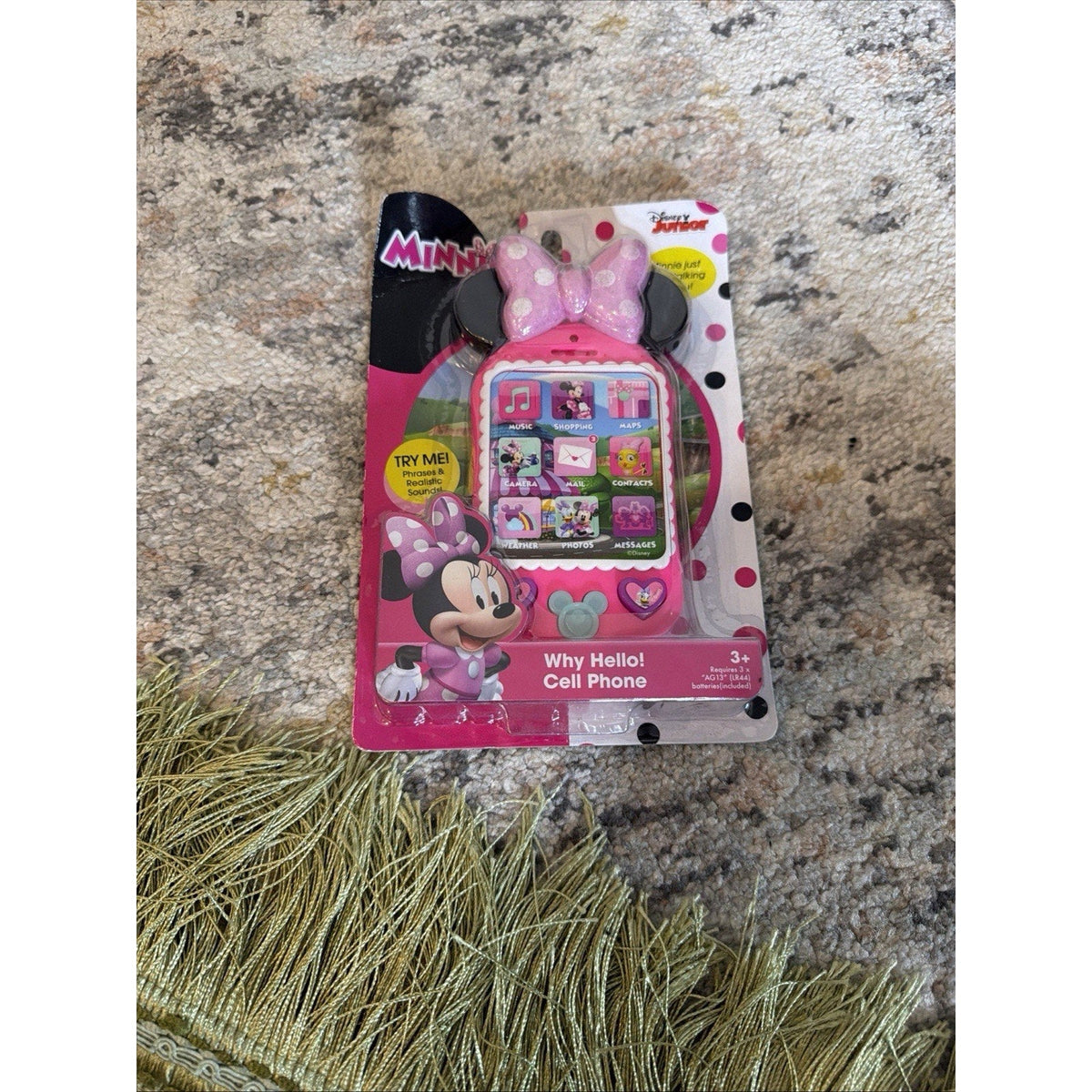 Disney Minnie Mouse Why Hello Cell Phone Phrases Sounds Pretend Play NEW