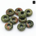 Large Hole Crystal Agate Jade Abacus Beads