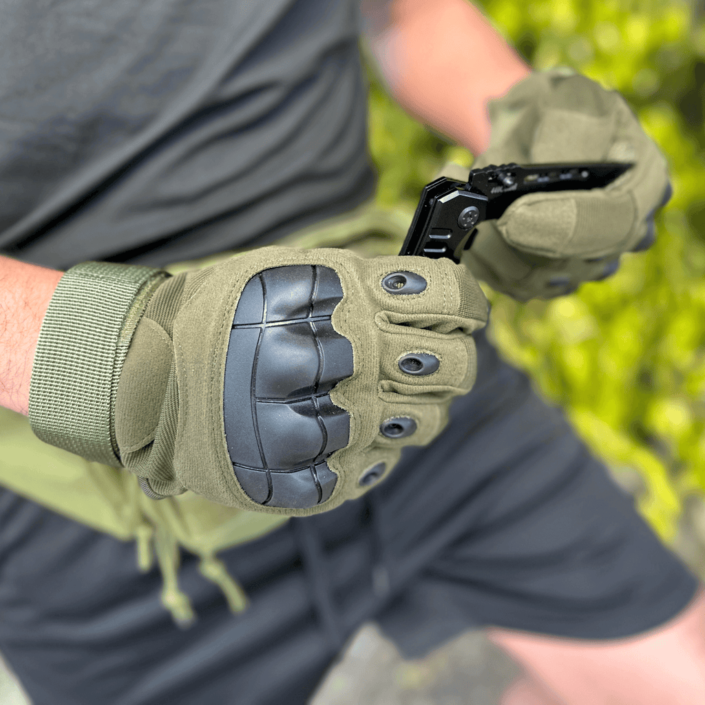 JupiterGear Tactical Military Airsoft Gloves for Outdoor Sports, Paintball, and Motorcycling with Touchscreen Fingertip Capability