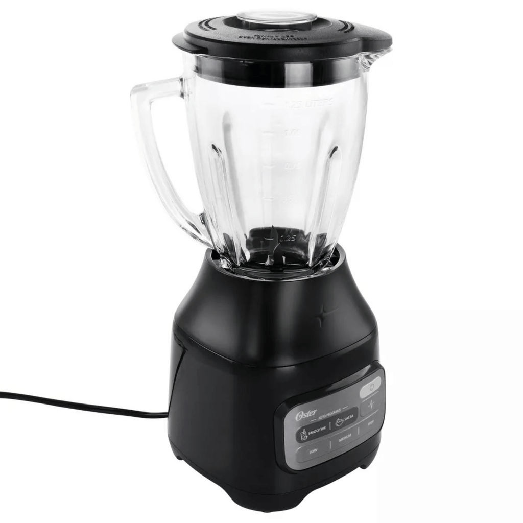 Oster 3-Speed 800W One-Touch Control Glass Jar Blender with Auto Program