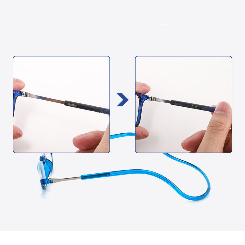 HD Fashion Folding Neck Reading Glasses
