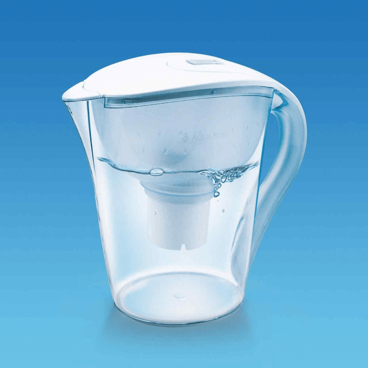 AquaBliss 10-Cup Water Filter Pitcher with 3 XL Filters