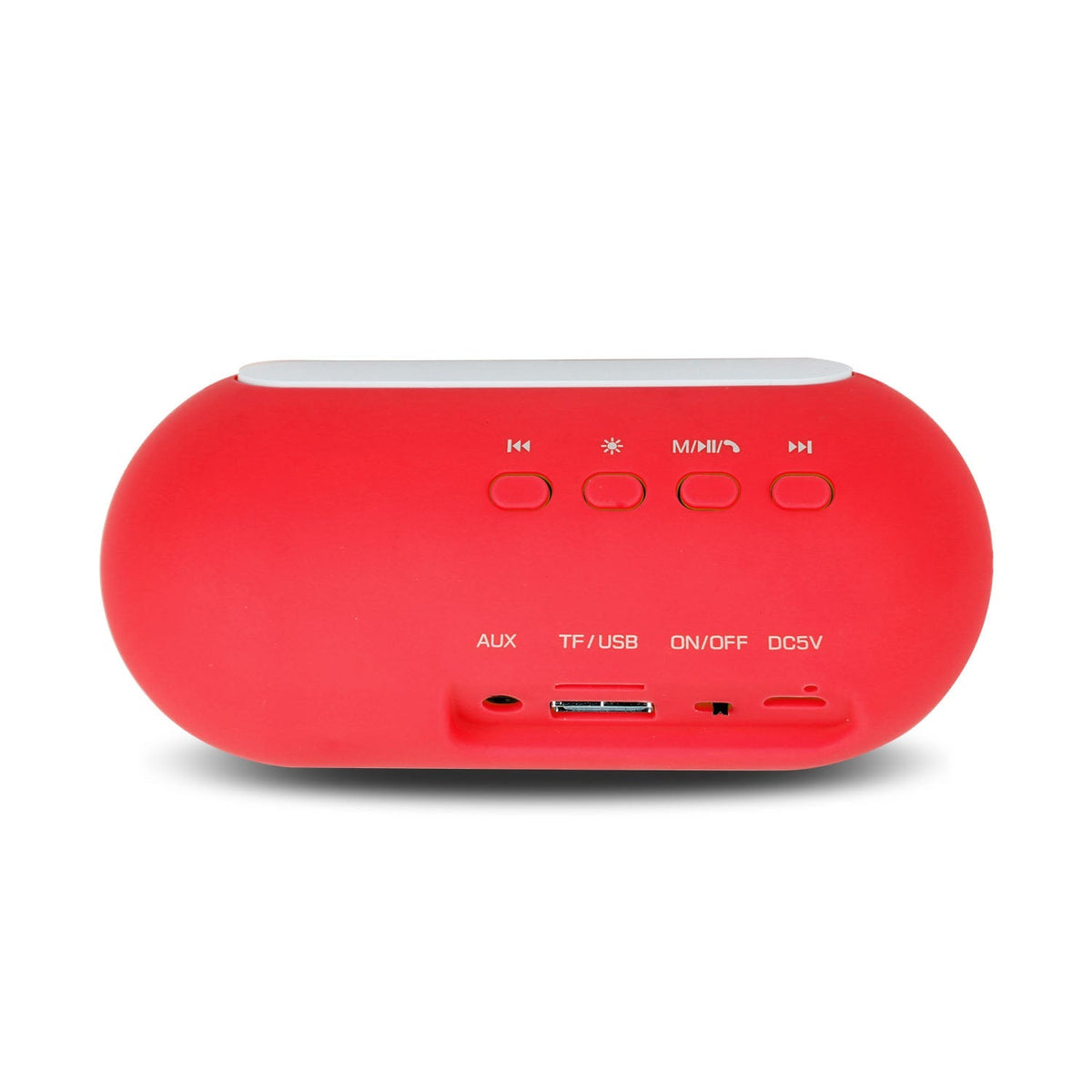 Ultra-Portable Rainbow LED Wireless Speaker - Red