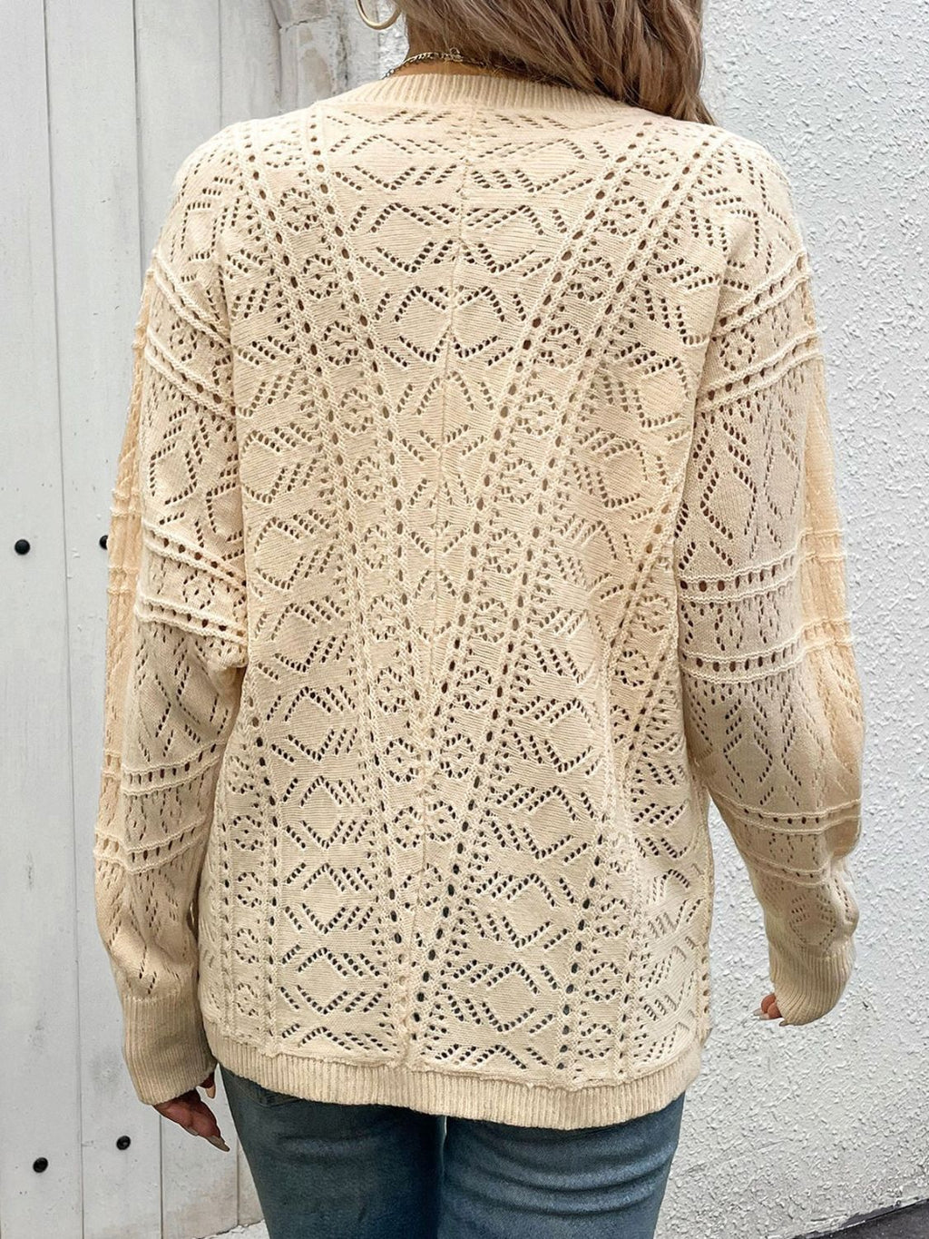Women's Lacy Knit Cardigan