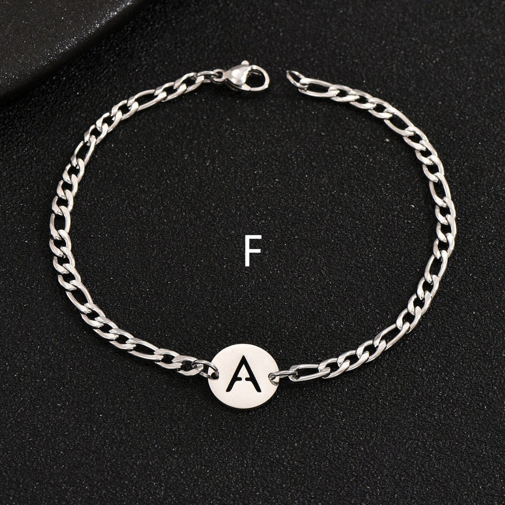 Letter Titanium Steel Bracelet