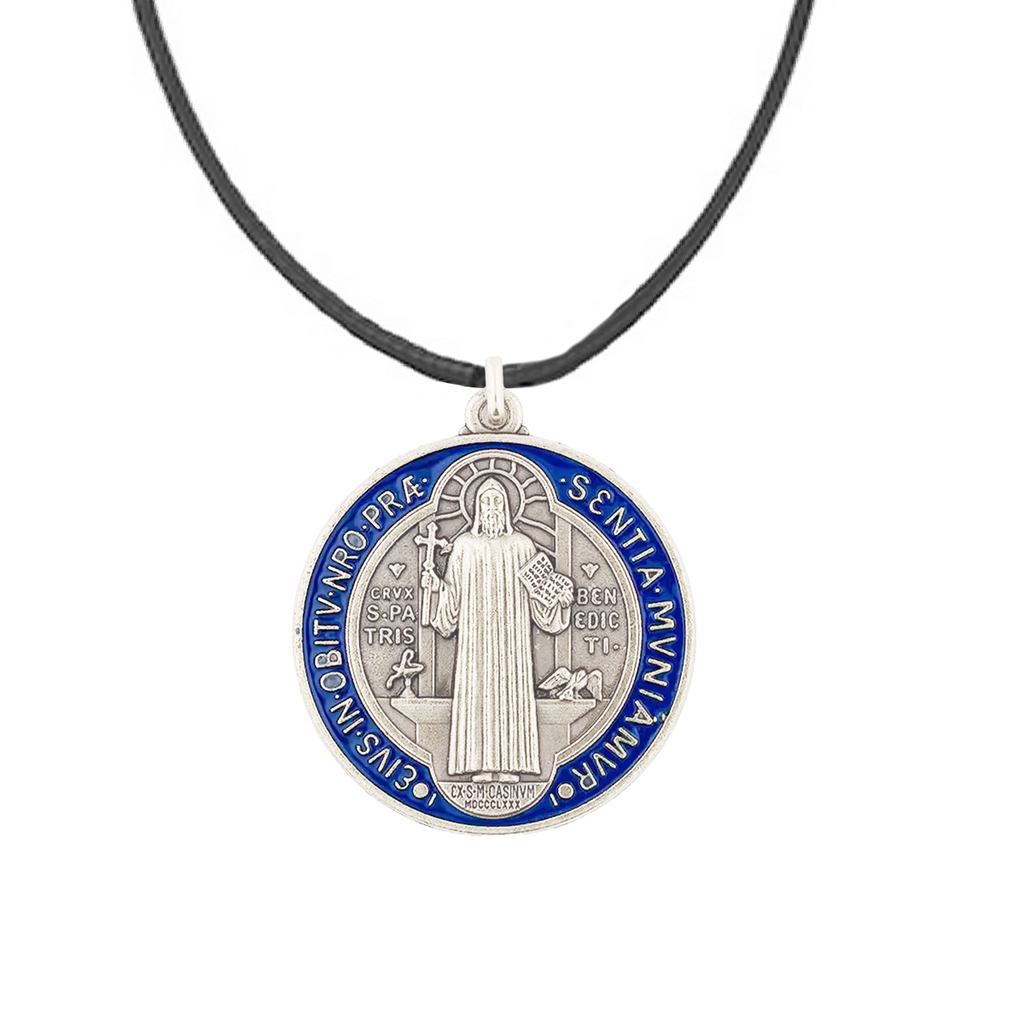St. Benedict Medal with Enamel Inlay - Medium