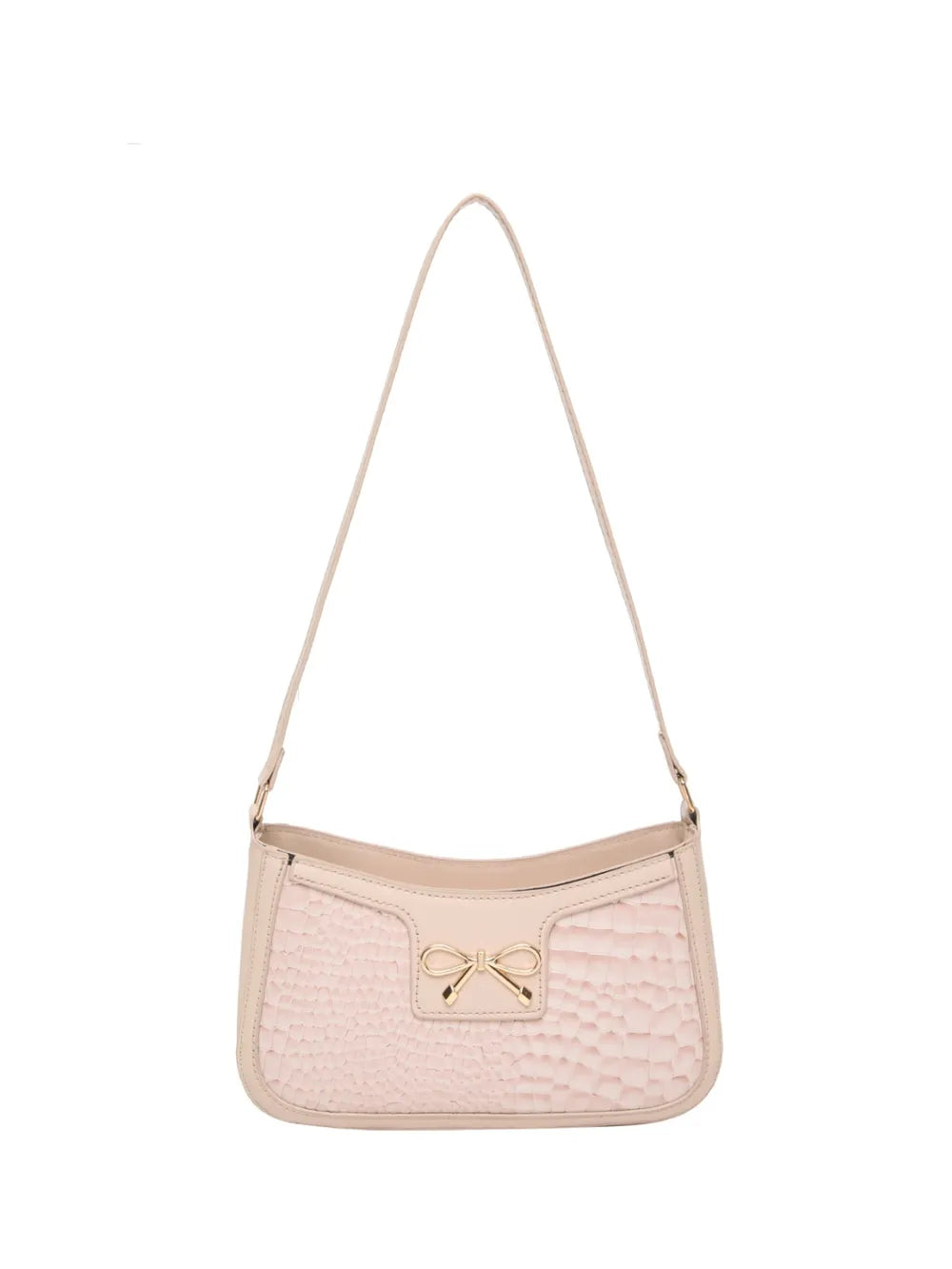 Bow PU Leather Shoulder Bag