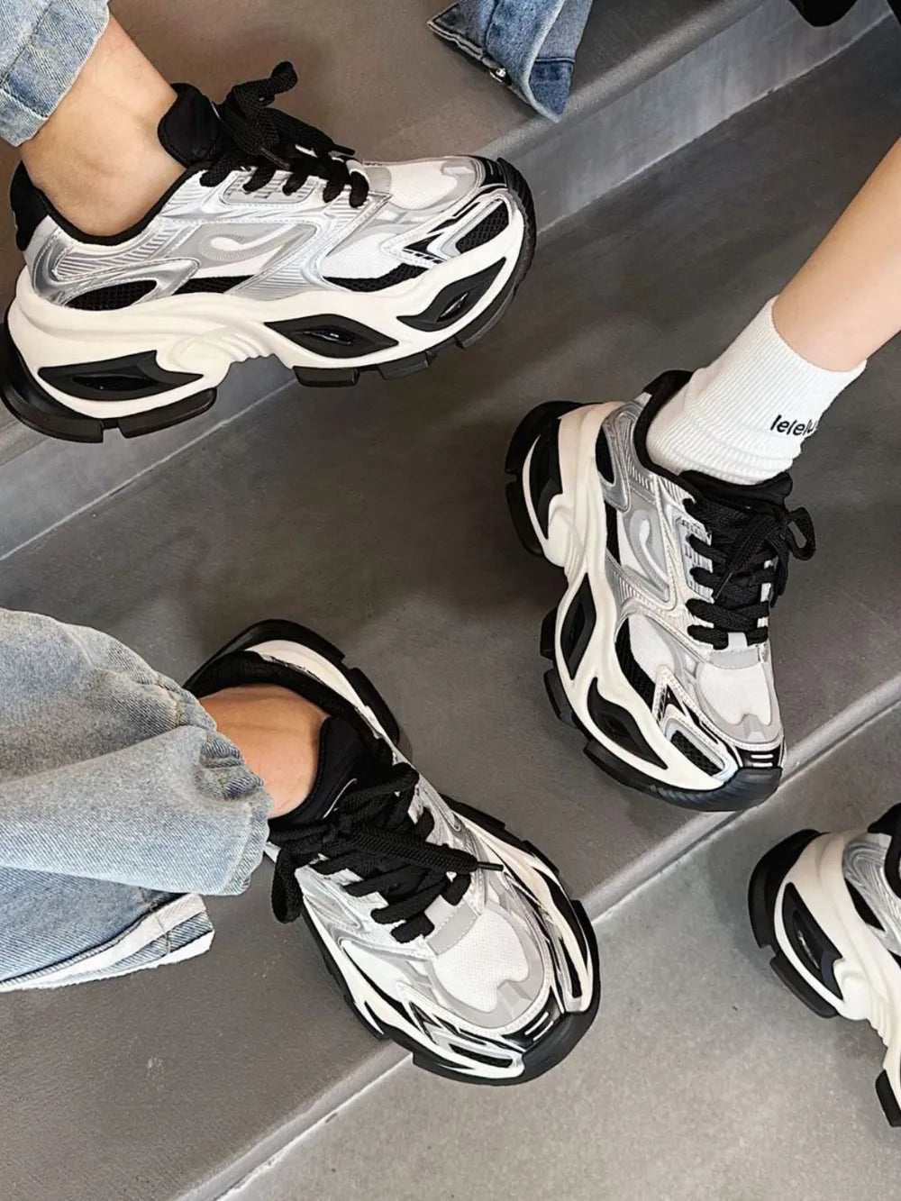 Breathable Chunky Platform Sneakers