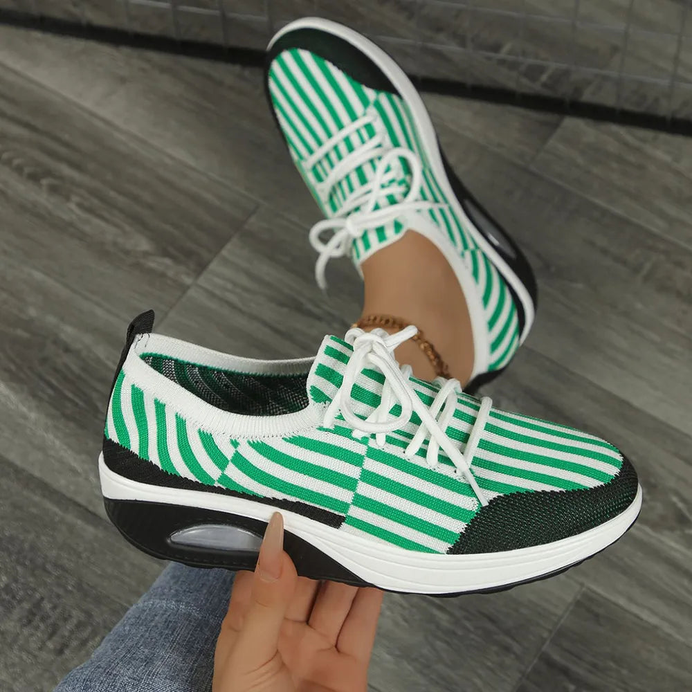 Breathable Mesh Round Toe Athletic