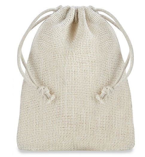 Classic Burlap Rosary Pouch
