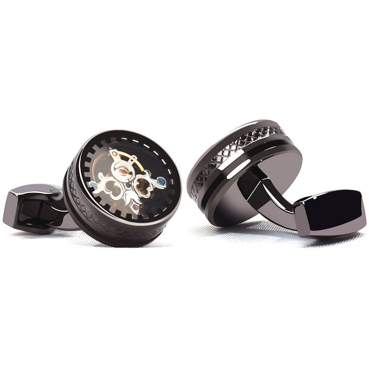 Tourbillon Luxury Punk Style Cufflinks