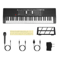 61 Keys Digital Music Keyboard Electric Piano Electronic Musical Instrument Kids Learning Keyboard with Microphone for 3-12 Year Old Kids Girls Boys